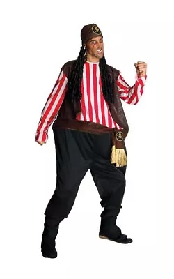 Fat Pirate Buccaneer Funny Humerous Adult Mens Fancy Dress Halloween Costume • $49.48
