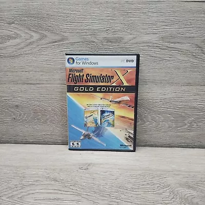 Microsoft Flight Simulator X: Gold Edition PC Windows Game With Manuals 2008 DVD • $29.99