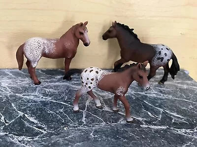 £14.99 • Buy Schleich Spotted Appaloosa Horse Family Set - Collectable Toy Figurines
