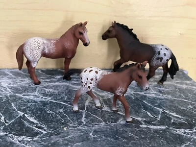 £14.99 • Buy Schleich Spotted Appaloosa Horse Family Set - Collectable Toy Figurines