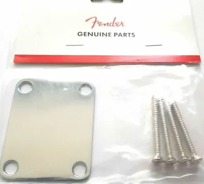 Neck Plate Fender - 0991447100 - STRAT - Tele - Chrome - Guitar Or Bass • $49.45