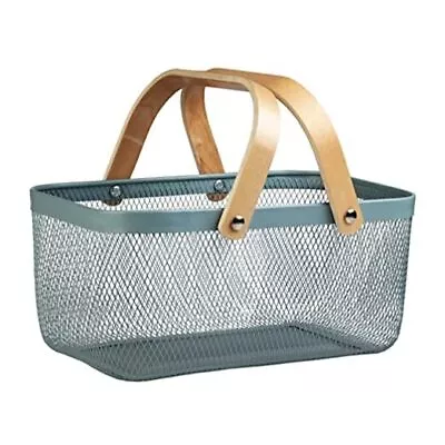 Decorative Storage Basket Mesh Steel Storage Organizer Basket: Fruit Bin With  • $50.24