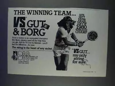 1980 Babolat VS Gut Ad - The Winning Team • $19.99