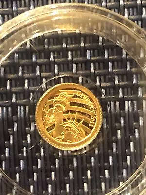 2011 Cook Island 300mg/.24KT Gold Mini Coin! • $125