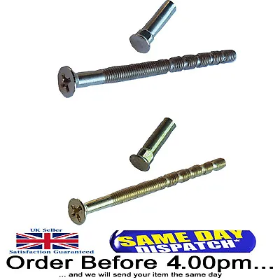 £51.49 • Buy M4 Secure Connecting Screws With Coach Carriage Sleeve For External UPVC Door 