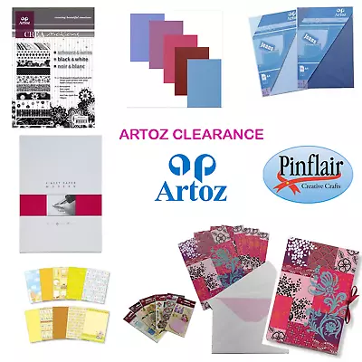 Clearance Artoz/PINFLAIR  A4 Paper CardEnvelopesStickers Craft KnivesTools • £5.99