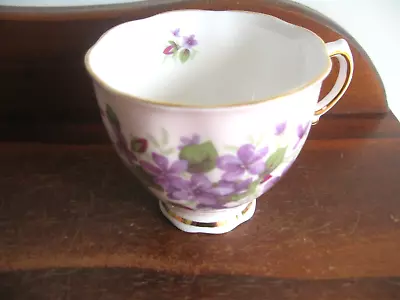 Bone China Colclough Ridgway  England  Tea Cup Violet & Rose Pattern B 36 9 • $10