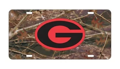 UGA UNIVERSITY OF GEORGIA Camo-Red-Black License Plate / Car Tag • $22.95