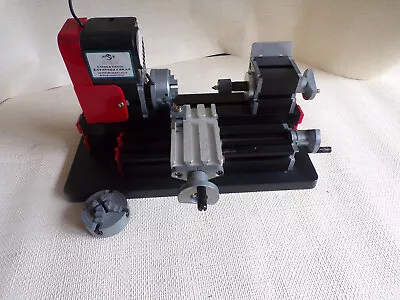 Mini Lathe Machine Miniature Wood Metal DIY Lathe Woodworking Turning 20000RPM • £24