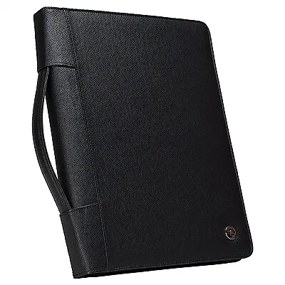 Case-it Executive Leather Zipper Portfolio Organizer W/ Removable 3-Ring Binder • $29.95