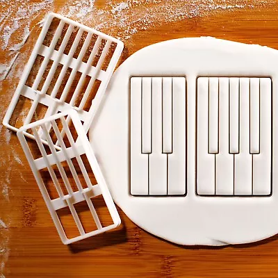 Piano Keys Cookie Cutters - Musical Keyboard Concert Pianist Music Notes • £15.82