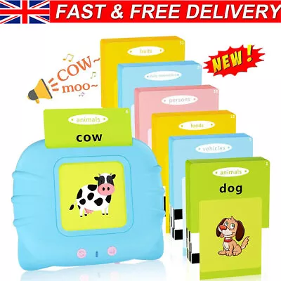 Talking Baby Flash Cards 384 Words Kids Educational Toys Toddlers Learning Cards • £8.94