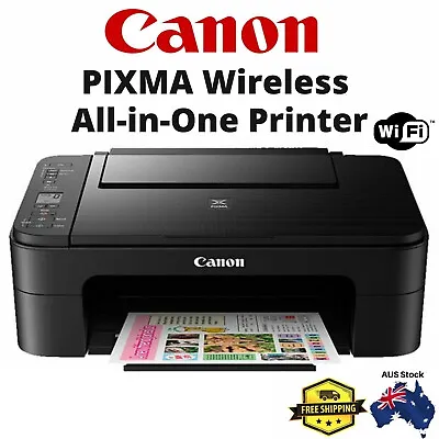 $74.23 • Buy CANON Wireless Printer WIFI Print Student Home Office Photo PRINT SCAN COPY Copi