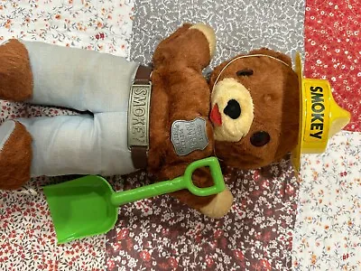 Vintage Smokey The Bear Ranger 1960s Teddy Bear Plush Doll 13  Ideal Brand • $25