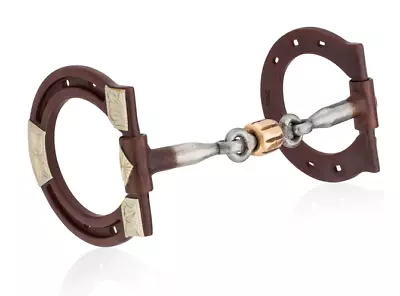 Mikmar Legacy Horseshoe Snaffle Bit With Antique | Horse Bits All Riding Styles • $114.95