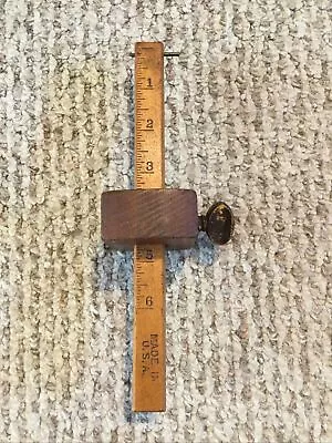 Vintage Made In USA Wood Scribe Marking Gauge Wooden Ruler Woodworking Tool • $17.50