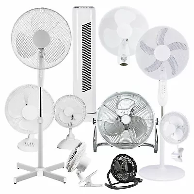 Air Cooling Free Standing 3 Speed Tower Fan Oscillating 220V - USB Desk • £17.99