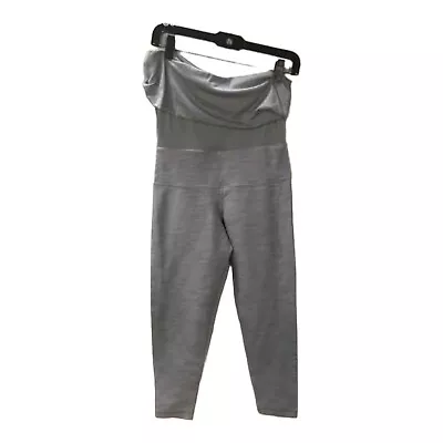 Lululemon Womens Gray Elastic Waist Pull-On Maternity Cropped Leggings Size 6 • £34.74