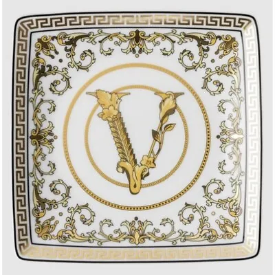 NEW Rosenthal Versace Virtus Gala Flat Square Dish 12cm White RRP$169 • $105