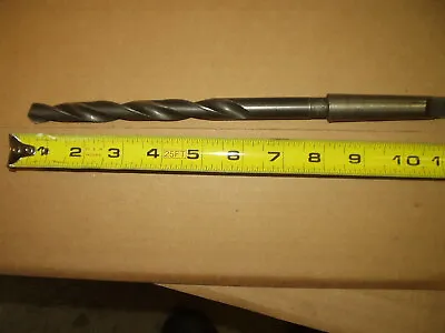 Drill Bit HS  1/2  X 11  Cutter Grind Sharp  #2 Morse Taper  • $19.99