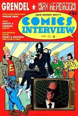 Comics Interview 51 Grendel Max Headroom Pander Bros Matt Wagner Diana Schutz NM • $4.99