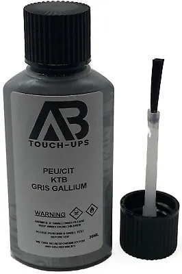 Peugeot/citroen Ktb Gris Gallium Paint Touch Up Bottle Brush Kit 30ml • £6.49