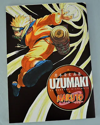 MASASHI KISHIMOTO Illustrated Art Works Book Uzumaki NARUTO W/Pinup New Mint! *z • $64.53