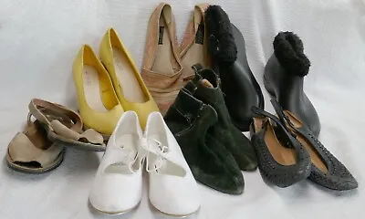 £9 • Buy Job Lot Vintage Shoes UK 8 Tap Shoes Wedge Heels Pixie 60s - 00s Dressing Up Box
