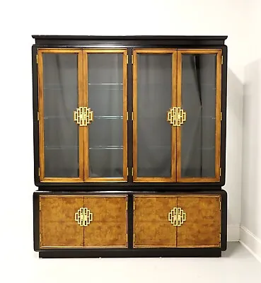 CENTURY Chin Hua By Raymond Sobota Asian Chinoiserie Dual China Display Cabinet • $1895