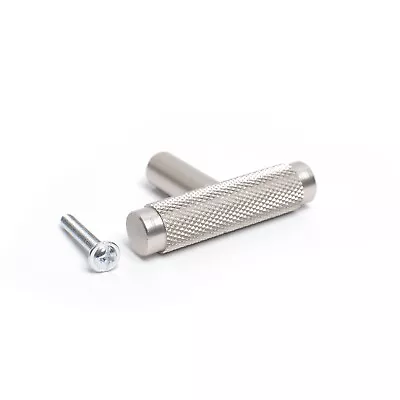 Door Handles Knobs Kitchen Cabinet Drawer Cupboard Knurled T Bar Knob • £3.50