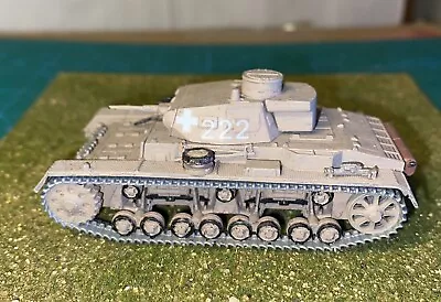 1:72 German WW2 Panzer Mk3 Tank Built And Painted For Display • £5