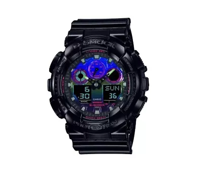 Casio G-Shock Analog Digital GA-100 Series Men's Watch GA100RGB-1A • $89.99