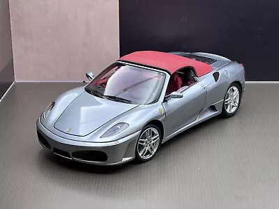 1/18 BBR Ferrari F430 Spider Silver Blue Diecast Full Opening! No MR Kyosho • $429