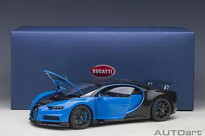 Autoart Bugatti Chiron Sport French Racing Blue/Carbon 1/18 Scale New Release! • $259