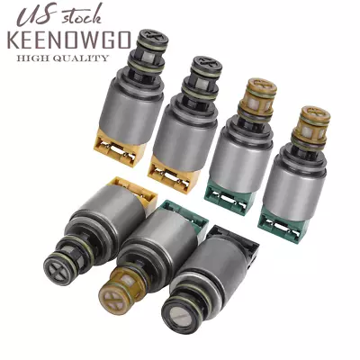 7x New TRANSMISSION SOLENOID KIT For BMW X3 X5 AUDI A6 A8 Q7 6HP19 6HP26 6HP32 • $77.62