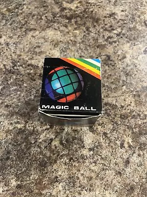 Vintage Round Magic Ball - Rubik’s Cube Type- 80’s Toy Puzzle • $34.99