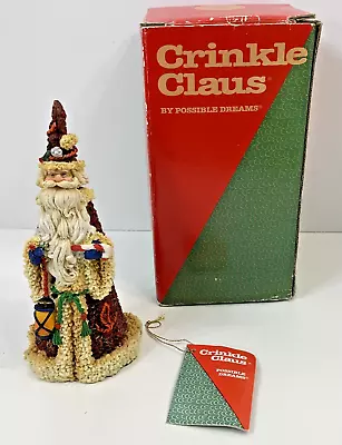 Vintage 1994 Possible Dreams Crinkle Claus Santa Claus With Candy Cane W/ Box • $12.98