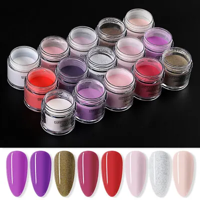 10ml Acrylic Dip Powder French Nail Art Natural Dry Dipping Liquid Tips DIY = • $3.14