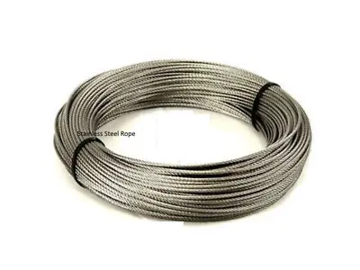 Best Quality Stainless Steel Wire Rope Cable (Plastic Coated 30M) • £6.99