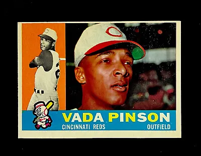 $3.50 • Buy 1960 Topps Baseball #176 Vada Pinson (Reds) EXMT