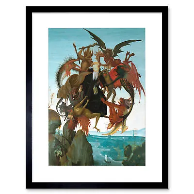 Michelangelo The Torment Of Saint Anthony Old Master Framed Wall Art Print • $23.49