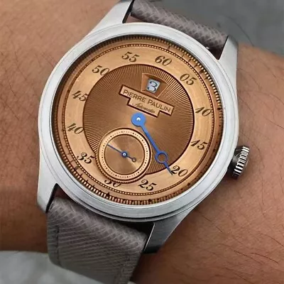 MERKUR Mens Luxury Watches 38mm Jump Hour Automatic Mechanical Wristwatch Luxury • $149