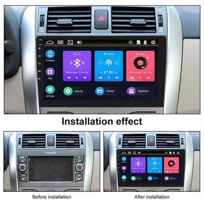 2DIN 9 Carplay For Android/IOS Kit Stereo FM Radio GPS Navi Bluetooth MP5 Player • $111.69
