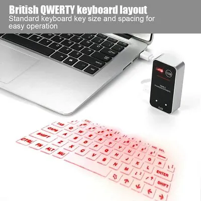 Wireless Laser Projection Bluetooth Virtual Keyboard For Iphone Ipad Smartphon • $69.99