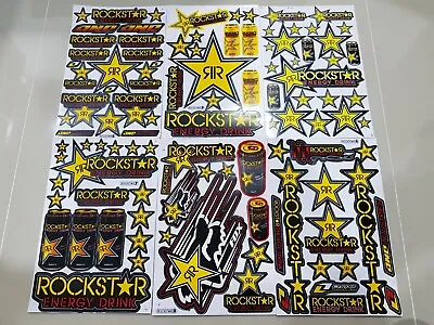 6x Rockstar Energy Sponsor ATV Racing Metal Mulisha Truck Vinyl Decals Stickers. • $18.92