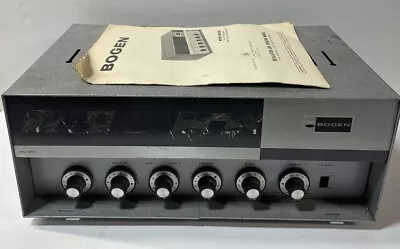 Vtg BOGEN Model MU1250 Amp  Amplifier Manual Included-UNTESTED For Parts • $96.95