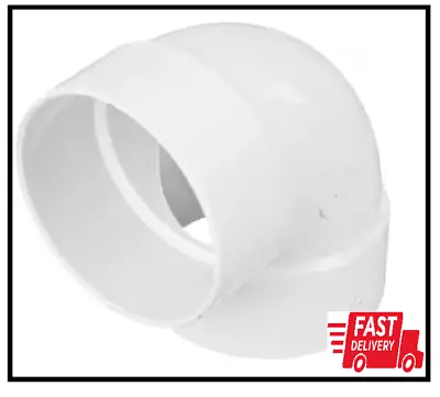 PVC Elbow 90 Degree 90-Degree X Hub With 4-Inch Sewer Drain Pipes White • $7.10