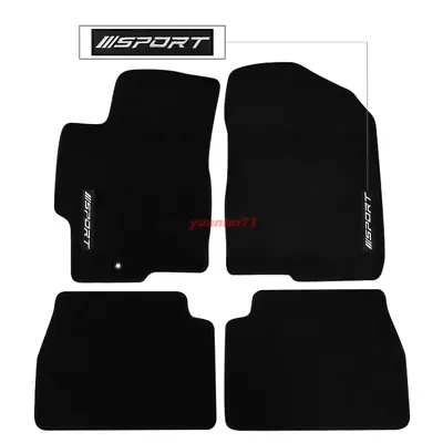 For 03-08 Mazda 6 4Dr 5Dr Floor Mats Carpet Nylon Black Front Rear W/ Emblem • $57.99