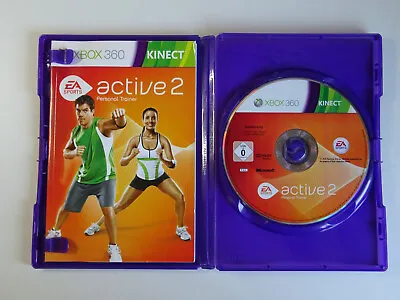 EA Active 2 Personal Trainer | Xbox 360 Kinect Game + MANUAL | VG Condition • £1.75