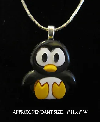 Penguin Necklace~Handmade • $16.85
